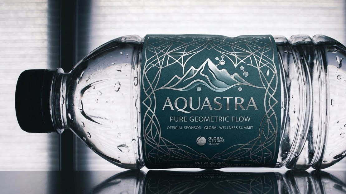 Custom branded water bottle