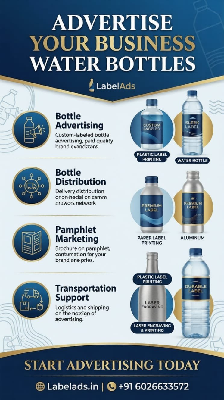 LabelAds Services Pamphlet – Bottle Advertising, Distribution, Pamphlet Marketing, Transportation